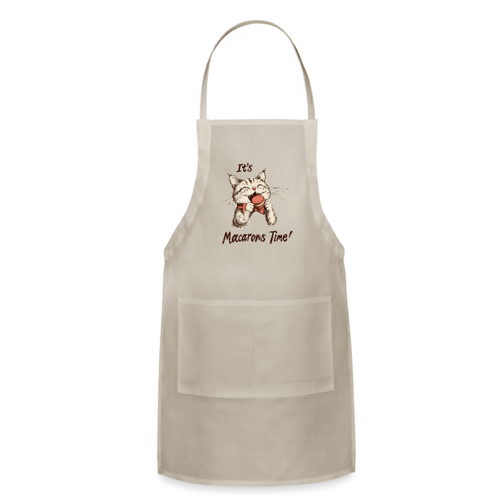 Adjustable Cotton Apron – It's Macarons Time - natural