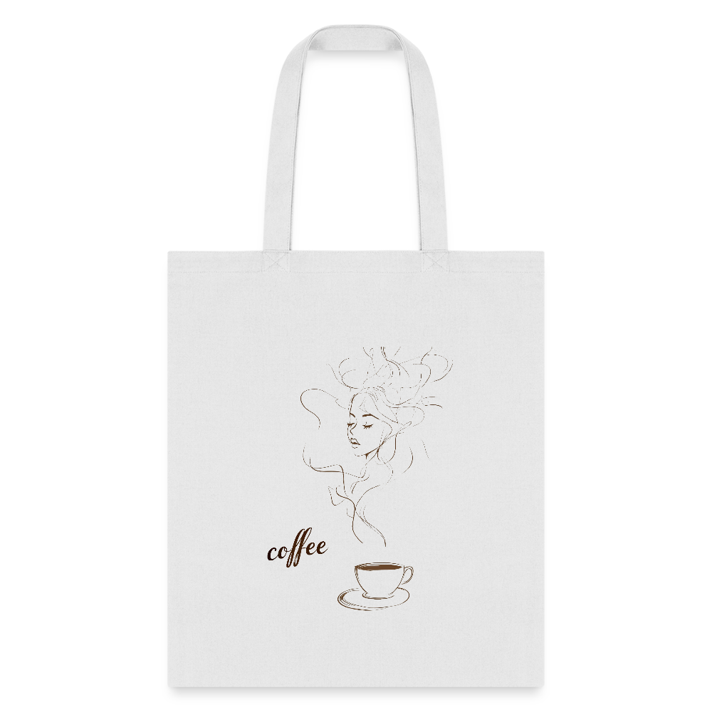 Tote Bag - Coffee Aroma - white
