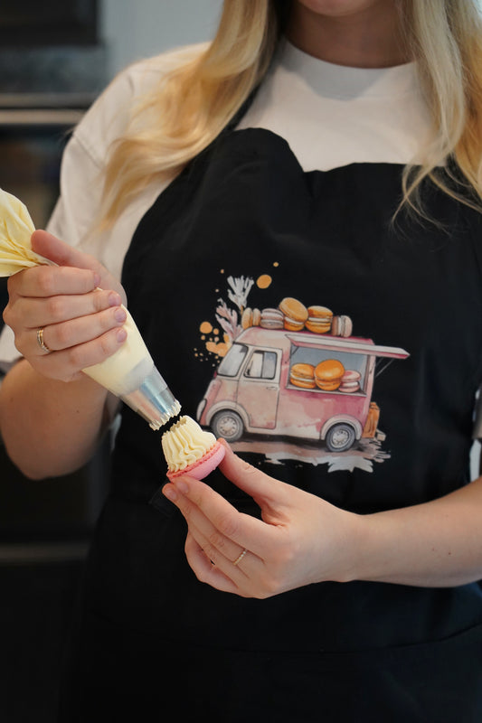 Adjustable Cotton Apron – Macarons Truck Print